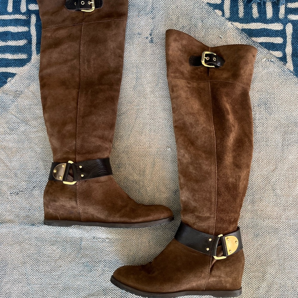 Napoleoni Italian made knee high boots.